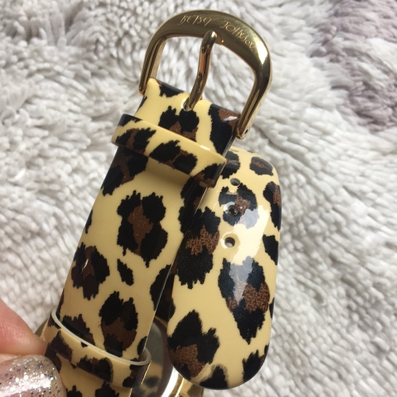 ?Betsey Johnson EUC Large Floating Numbers Watch Animal Print? main image 12